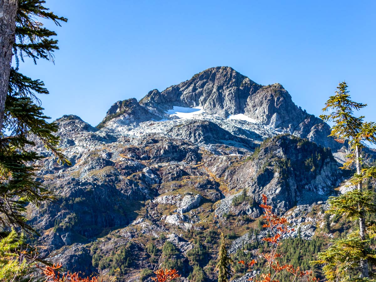 Beautiful mountain peaks around Golden Ears near Vancouver