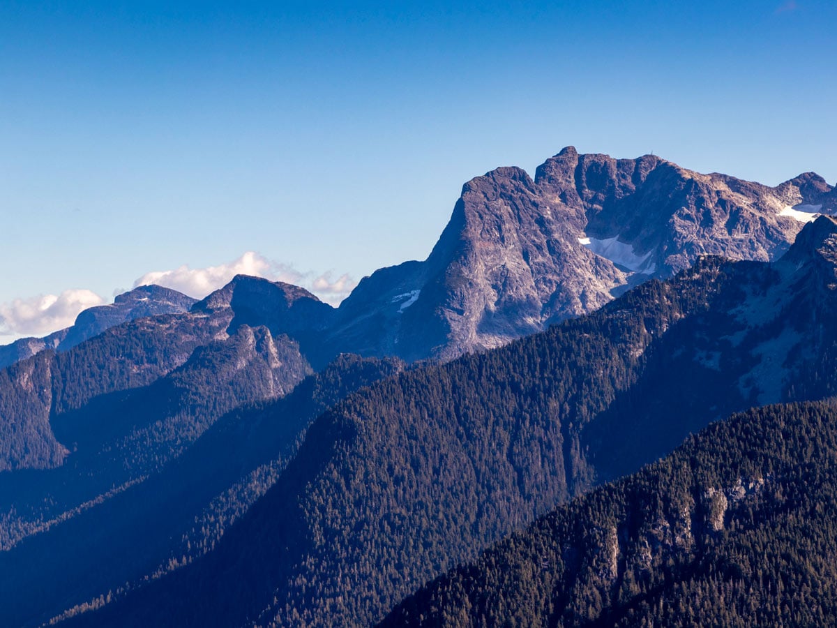 Hiking high in the mountians of Golden Ears near Vancouver