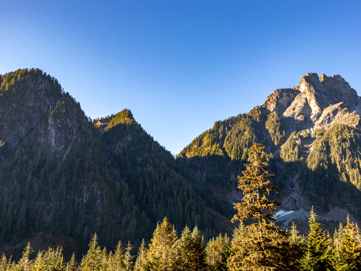 Edge Peak and Blanshard Peak in Golden Ears region near Vancouver