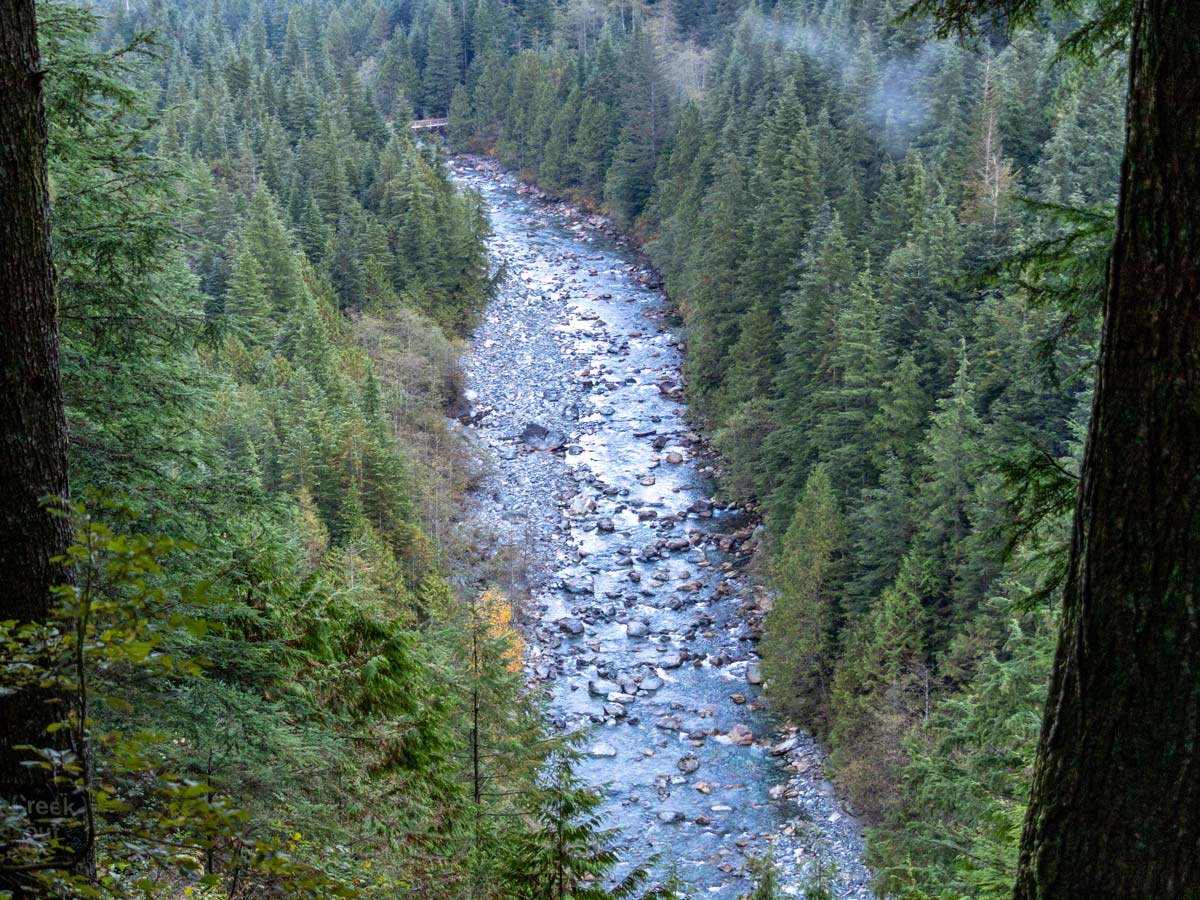 Gold Creek viewed form Golden Ears hike near Vancouver