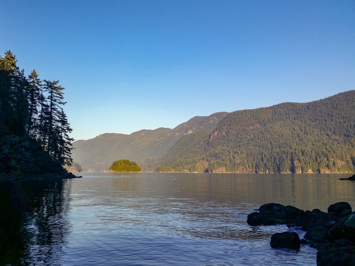 Jug island beach near Vancouver British Columbia