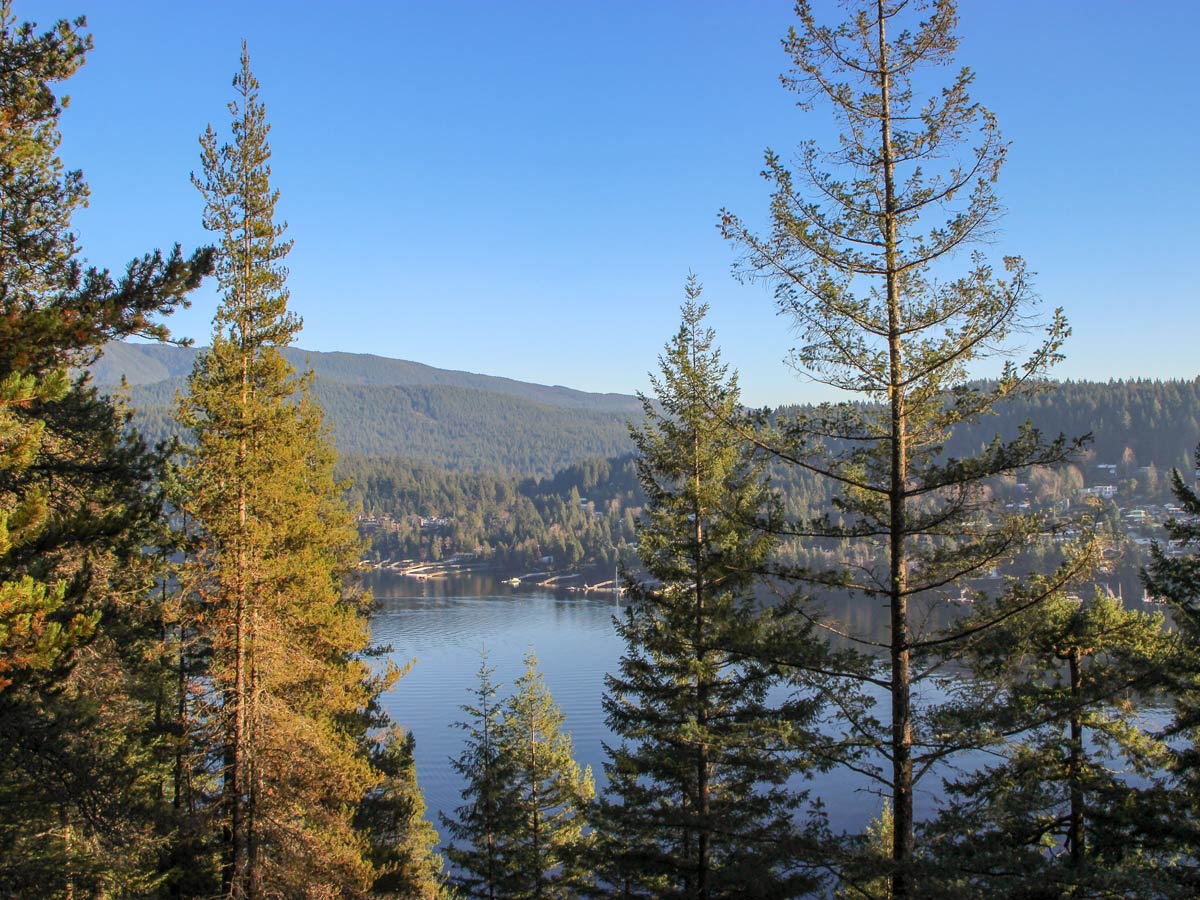 View of Bedwell Bay during the Jug Island hike near Vancouver