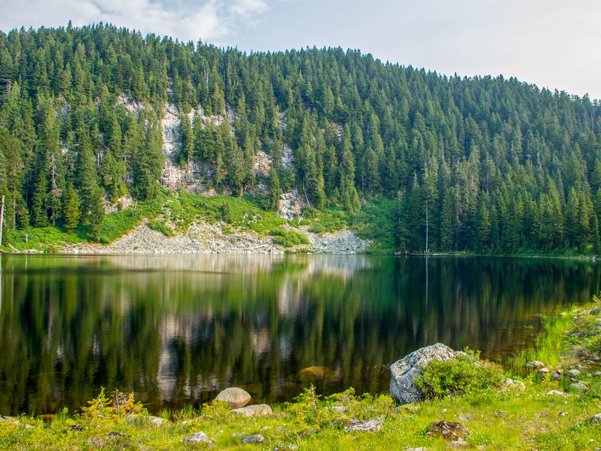 Dennett Lake along Munro Lake hiking trail near Vancouver