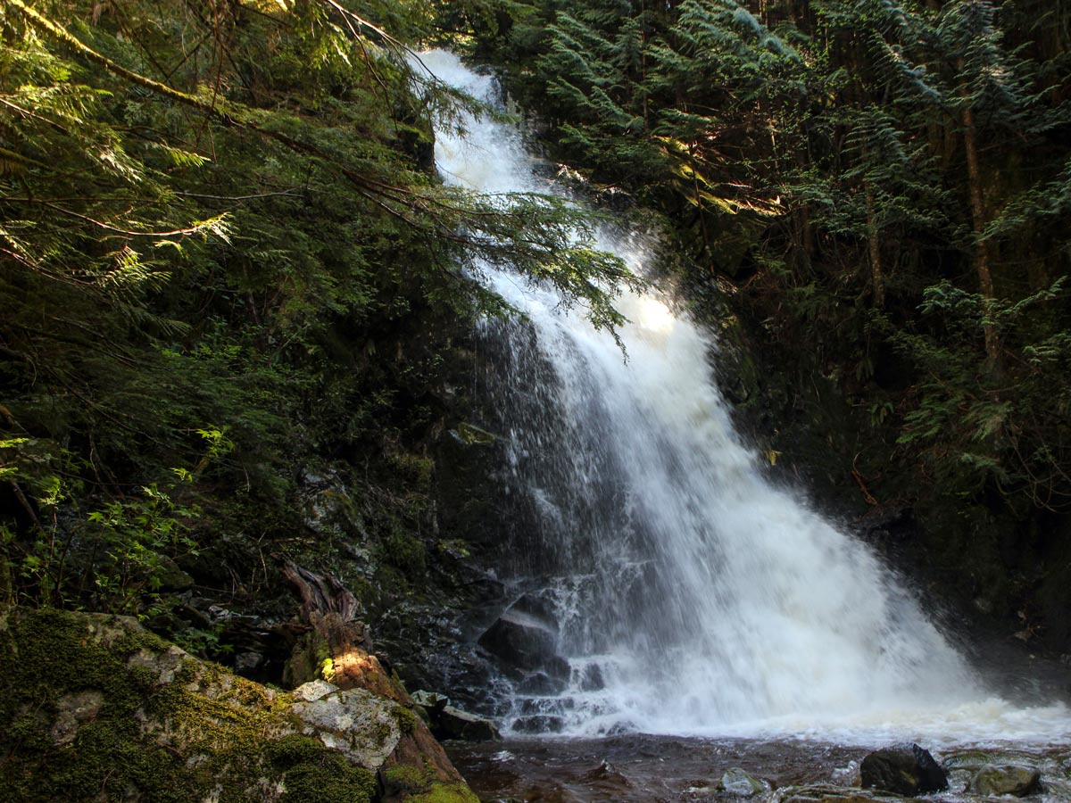 Magnificent Sawblade falls waterfalls east of Vancouver British Columbia