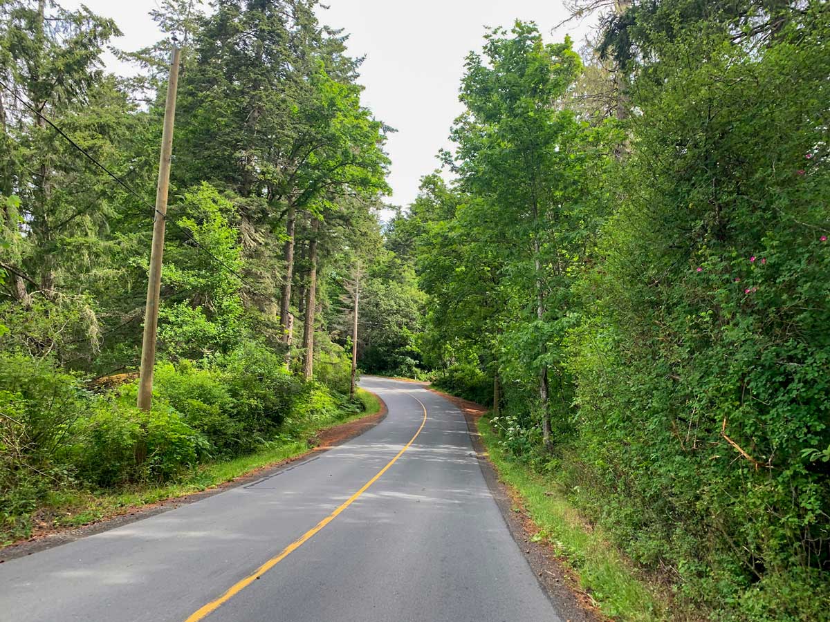 Biking Munns Road near Victoria