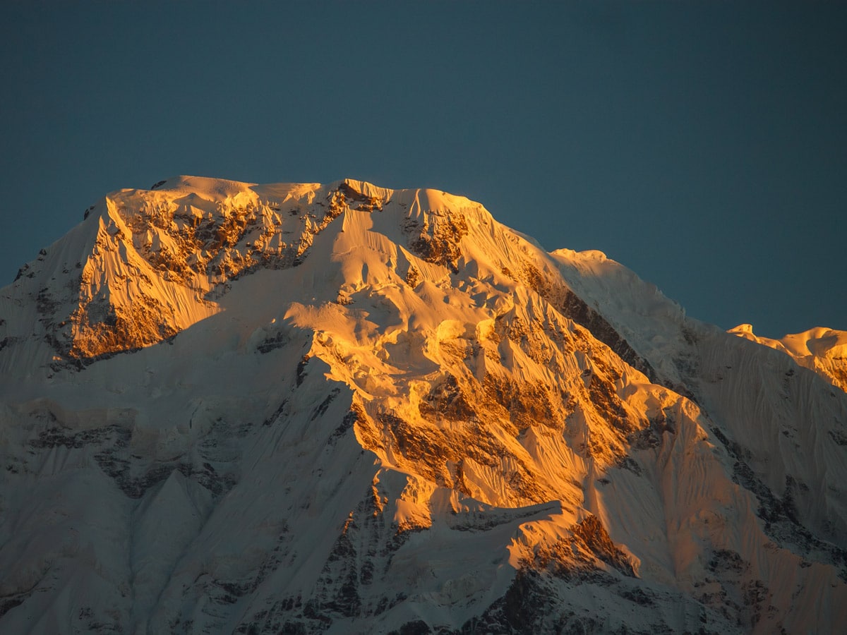 Sunset over the mountains