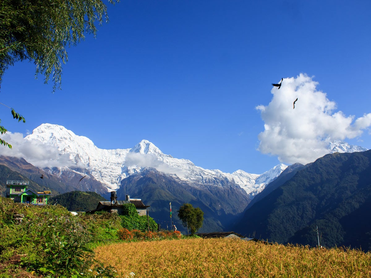 Stunning mountain views in Nepal