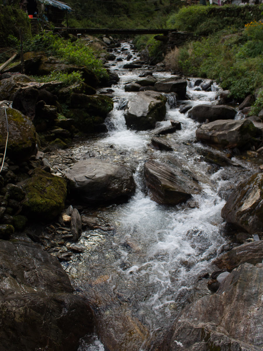 Energetic creek along the Poon Hill Trek