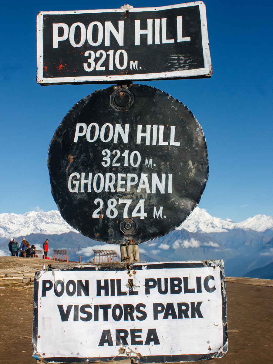 Signposts on Poon Hill