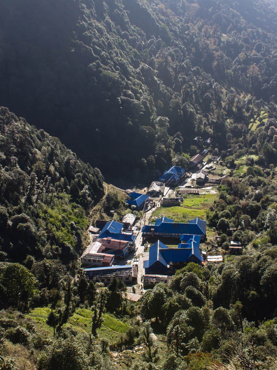 Small village in Himalaya mountains (Nepal)