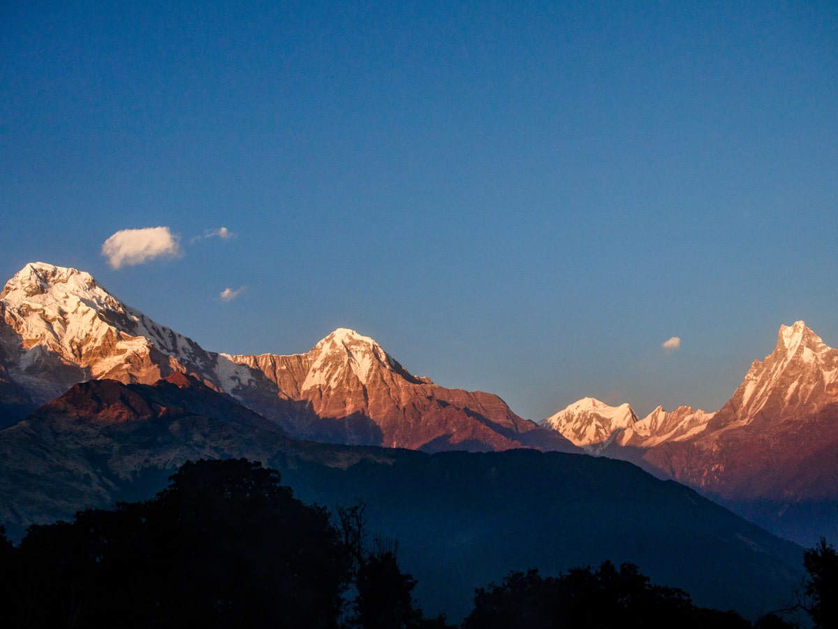 Sunset, as seen from Poon Hill