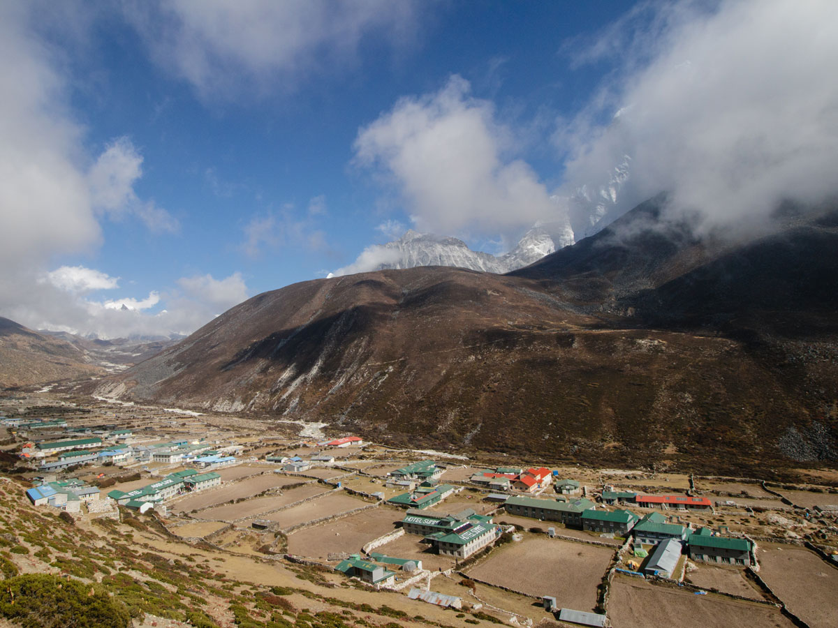 Village in the valley (Three Passes Trek, Nepal)