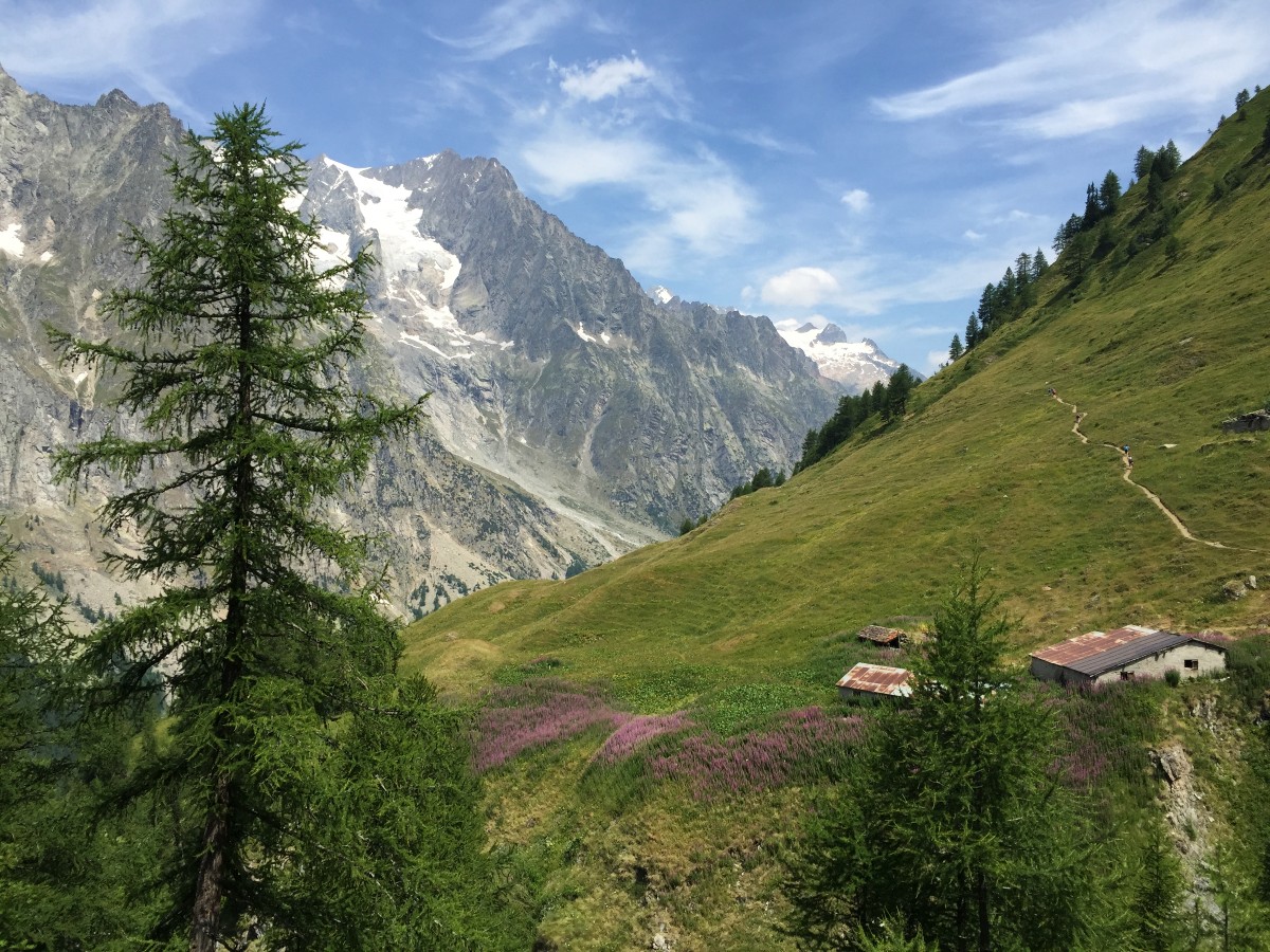 View of Tour du Mont Blanc trail