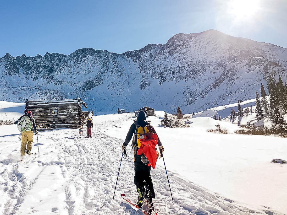 Backcountry activities during the winter