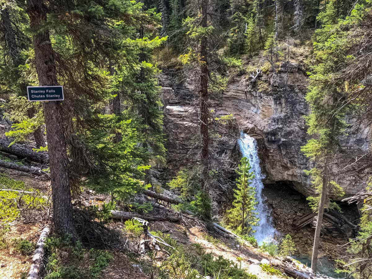Stanley Falls Chutes Beauty Creek trail Jasper National Park Alberta Canada