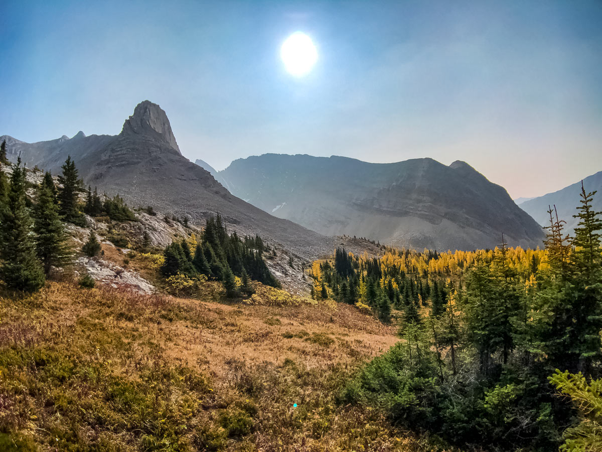 Hazy Arethusa Cirque hike in the Kananaskis Rocky Mountains