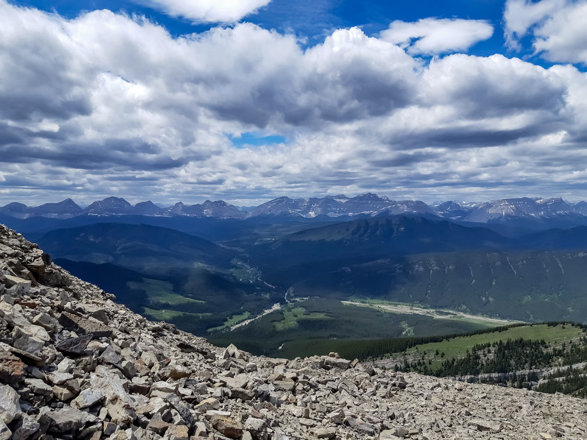 Mt Burke summit views in Kananaskis