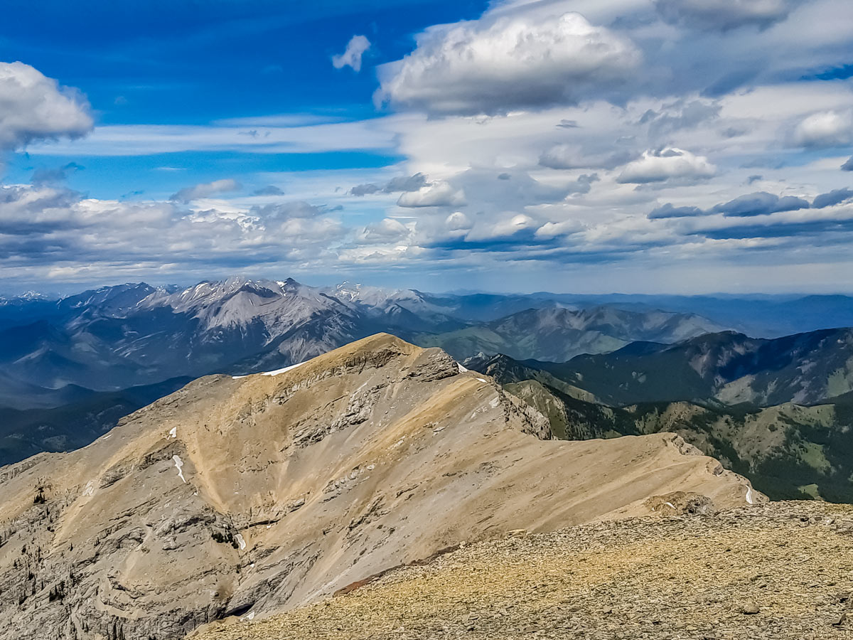 Views of Kananaskis seen from beautiful Mt Burke