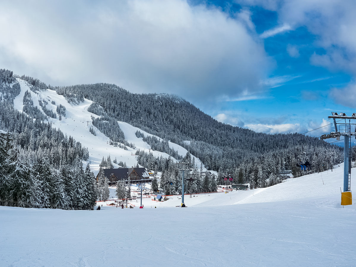 Cypress Mountain ski resort lodge