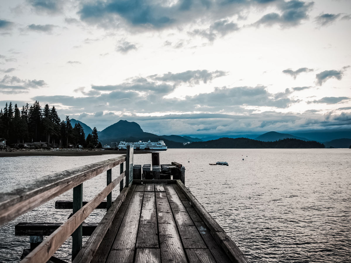 Sunshine coast dock and ferry