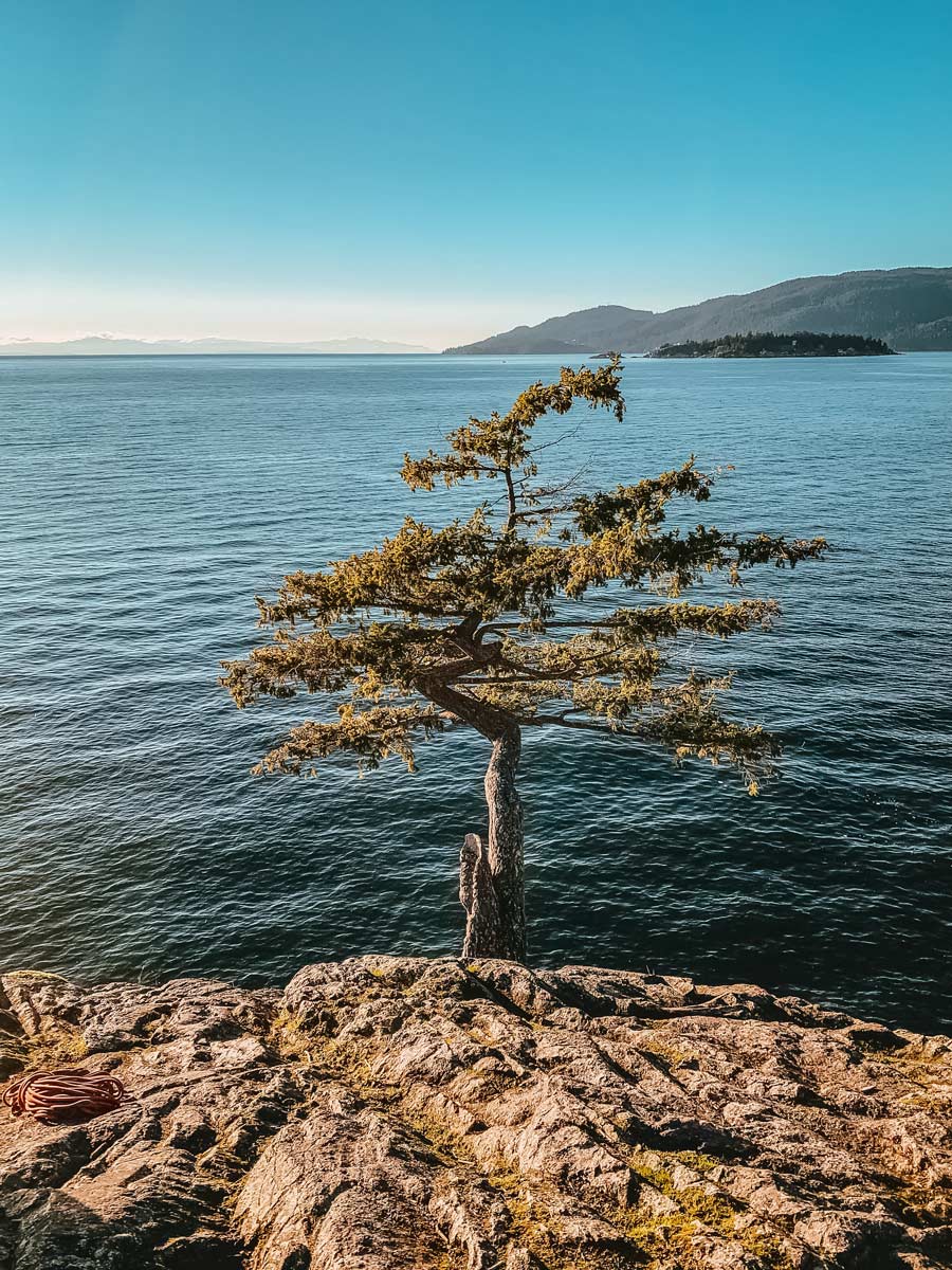 Howe Sound rocky pacific shoreline