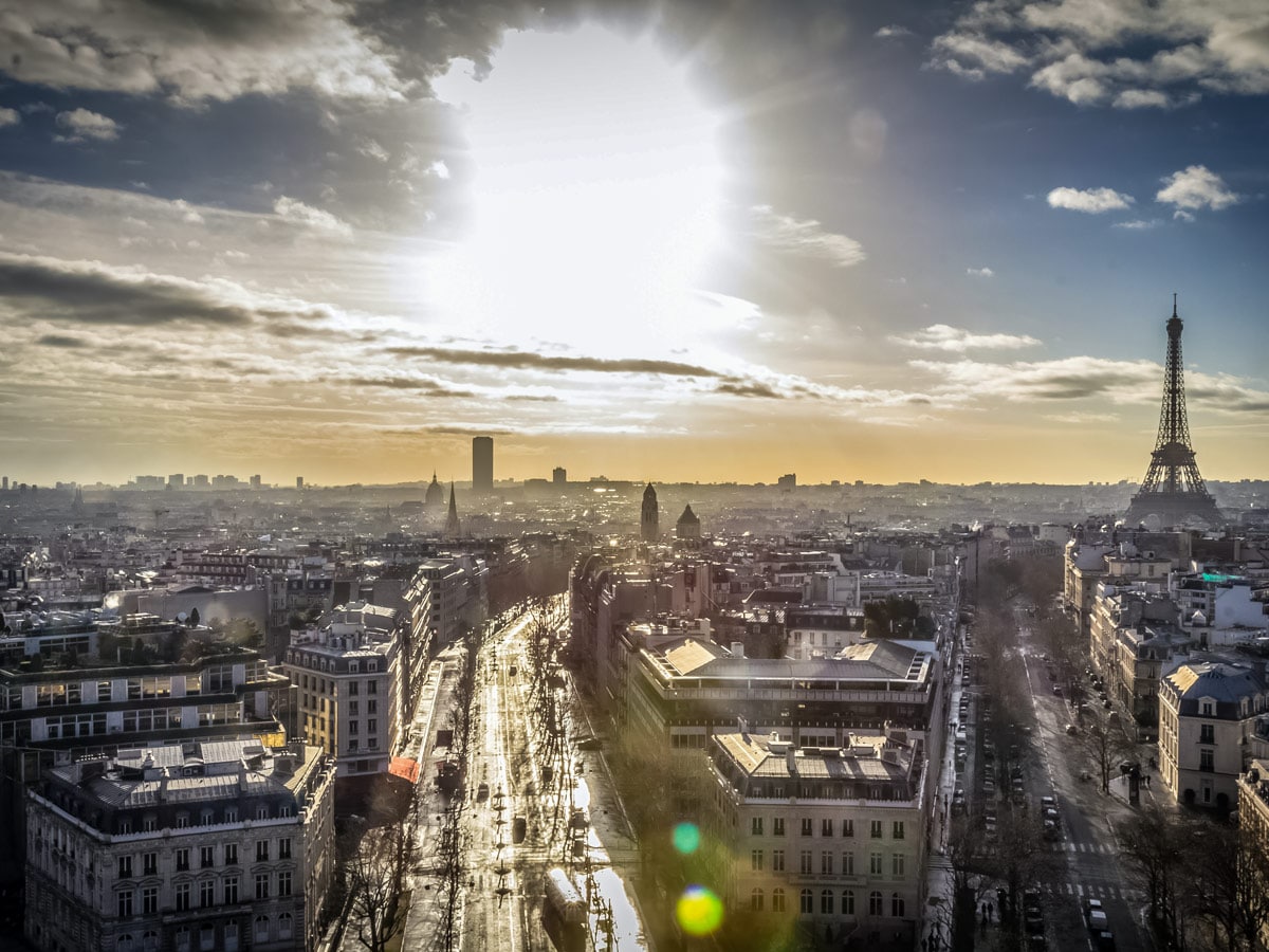 Historic Eiffel Tower in Paris