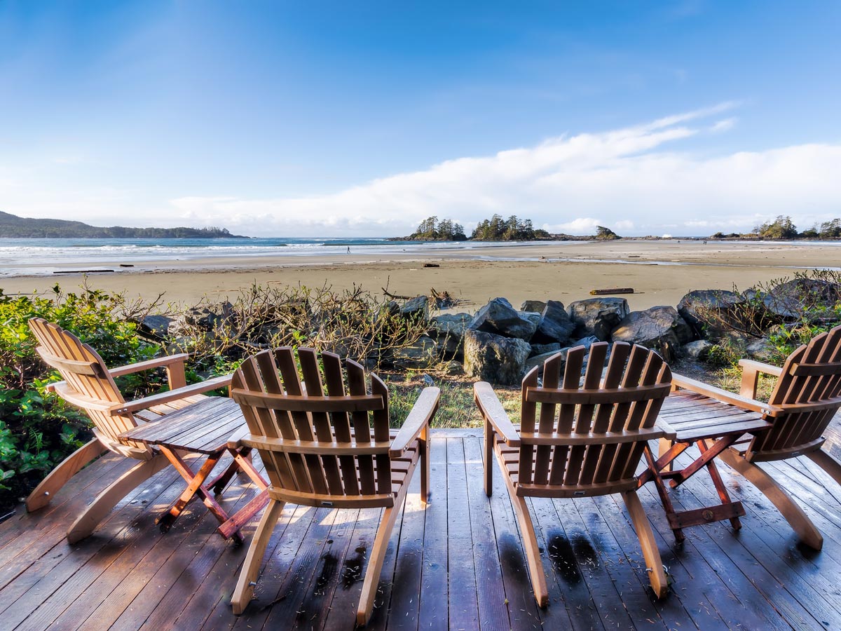 Relaxing team retreat in Tofino