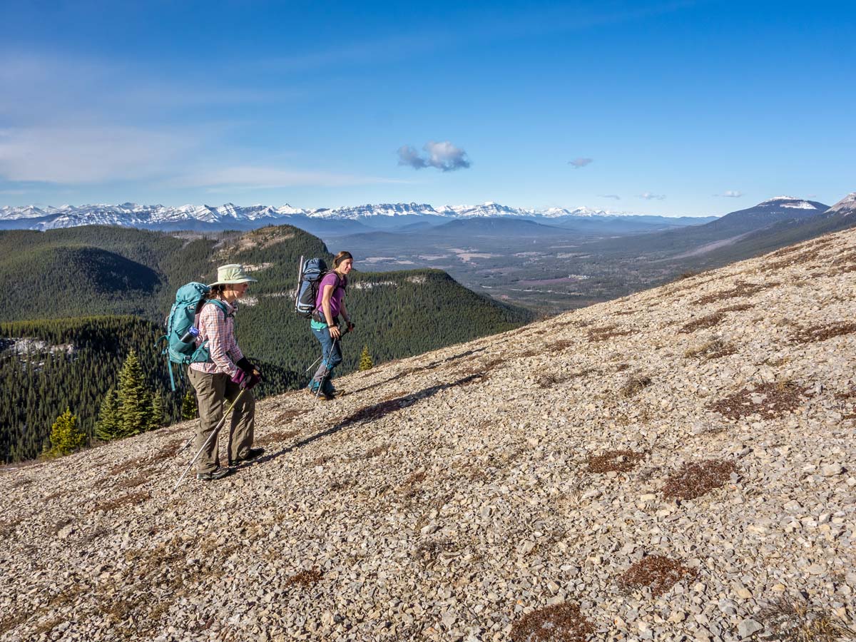 Hiking trails near Nordegg include scrambling to the Eagle Ridge and Eagle Mountain