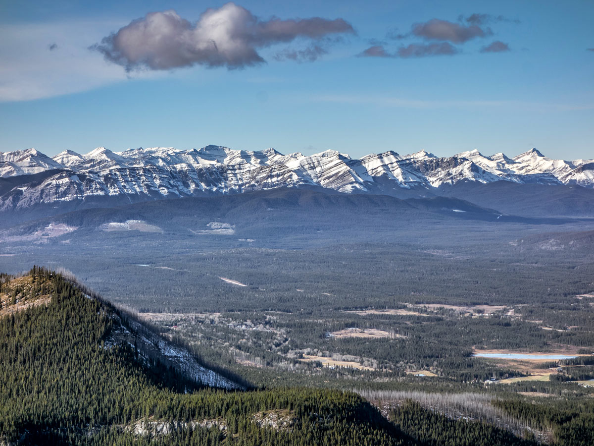 Eagle Ridge and Peak Scramble near David Thompson Hwy has beautiful views of the Canadian Rockies