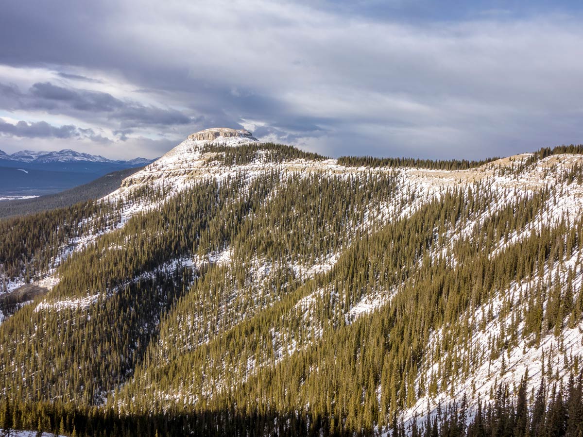 Approaching the Coliseum Mountain on Coliseum Mountain scramble near Nordegg, Alberta