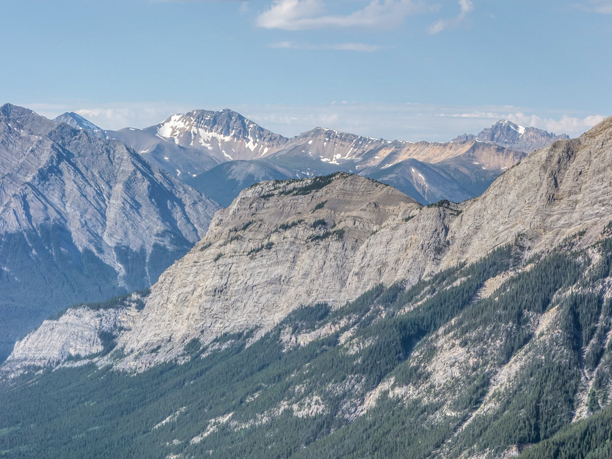 Landslide Peak, Mount Hensley and Coral Ridge on Vision Quest Ridge scramble near David Thompson Hwy