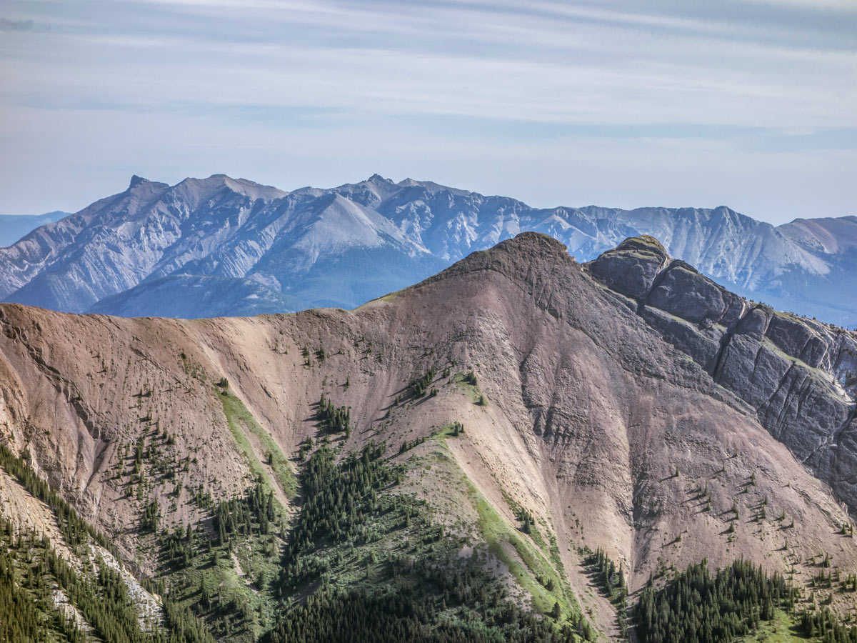 Mount Ernest Ross and Mount Michener as seen from Two O Clock Ridge Scramble