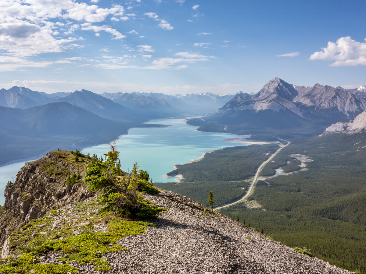 Looking south on Vision Quest Ridge Scramble in David Thompson Scrambles Canada