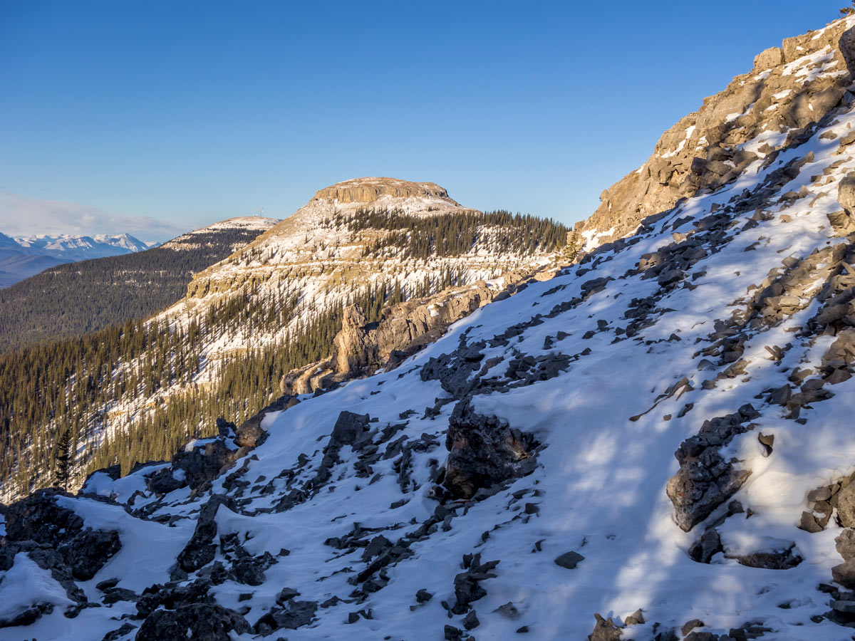 Coliseum Mountain scramble near Nordegg is a great hiking trail