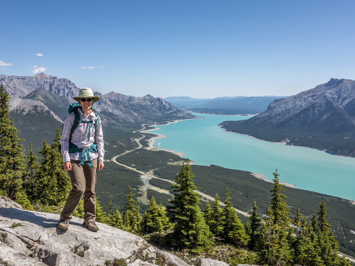 Hiker posing on Coral Ridge after a scramble