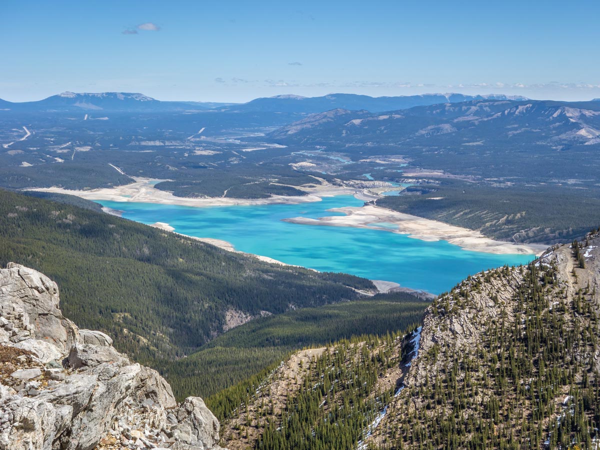 Windy Point Ridge Hike has stunning views of Abraham Lake