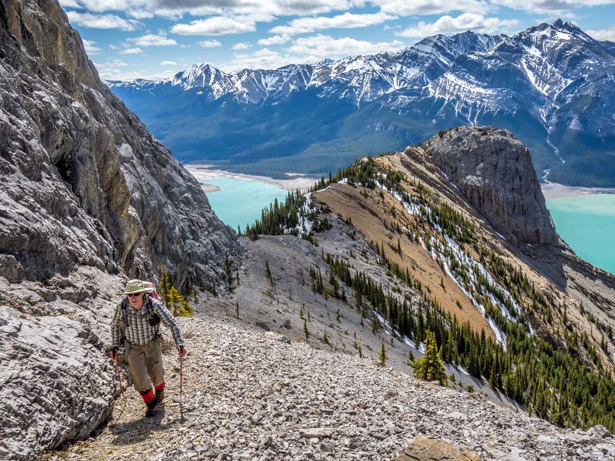 Hiking along The Buckle on Windy Point Ridge Scramble