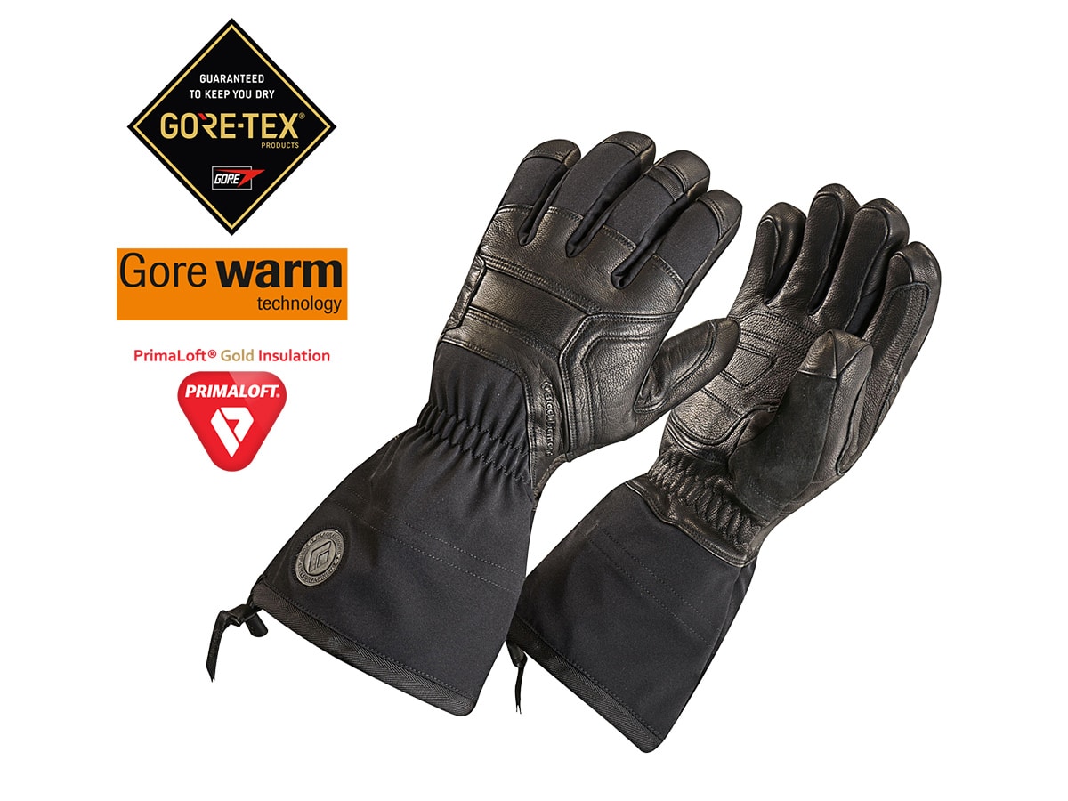 Winter weather proof BlackDiamond Guide Gloves waterproof gortex primaloft gold insulated warmth