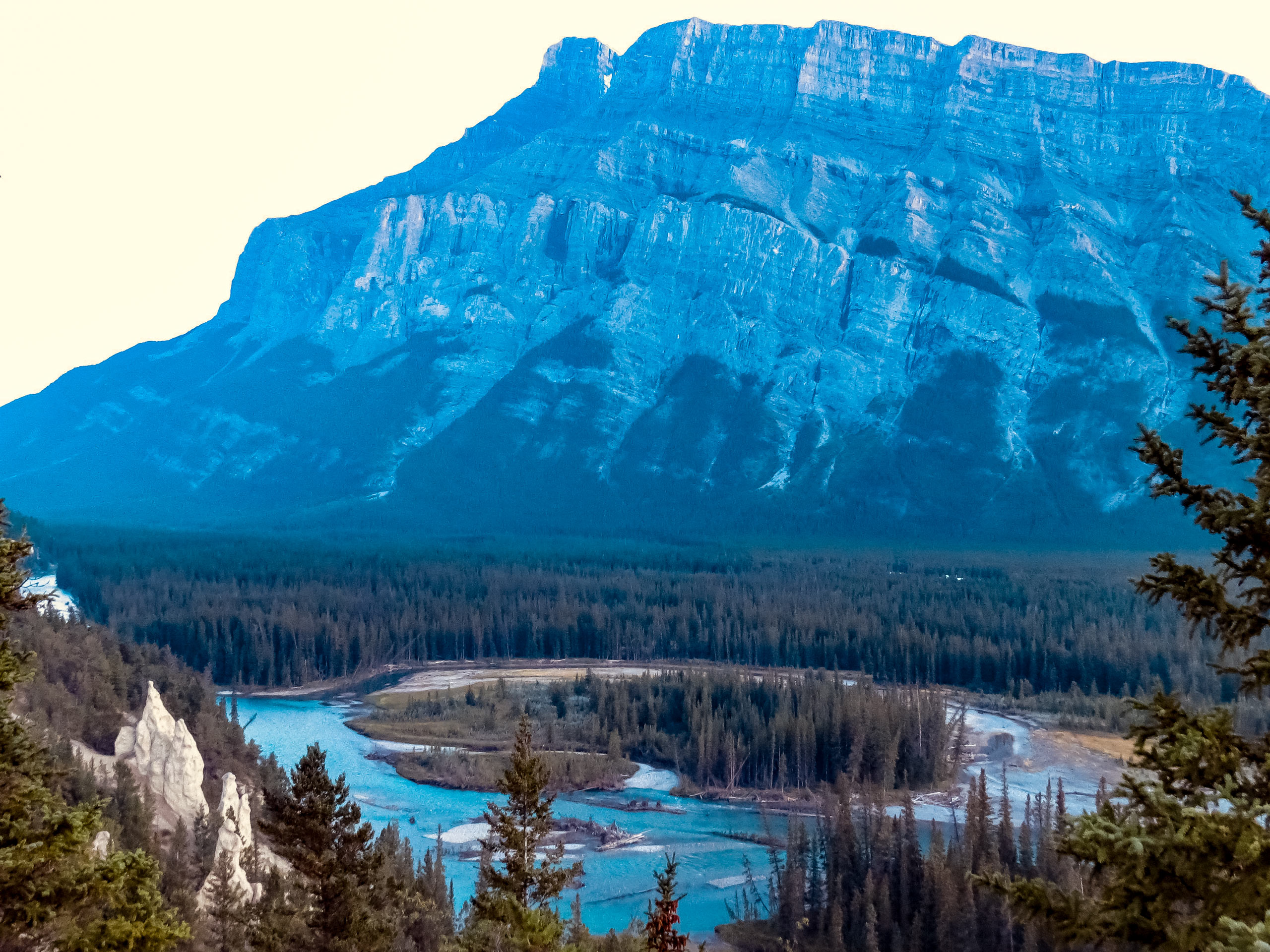 View from Hoodoos trail Banff National Park