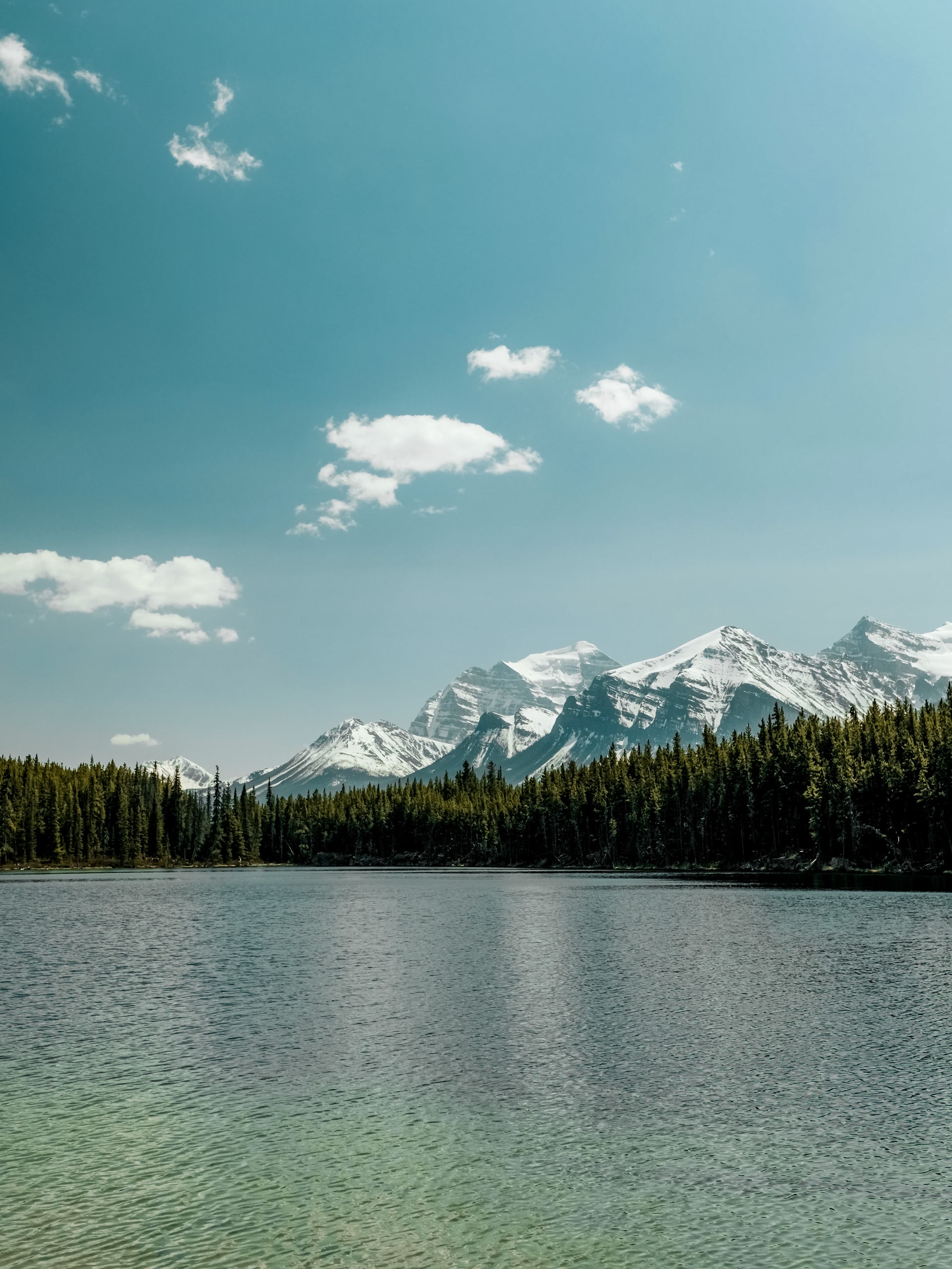 Hector Lake in the beautiful Banff National Park