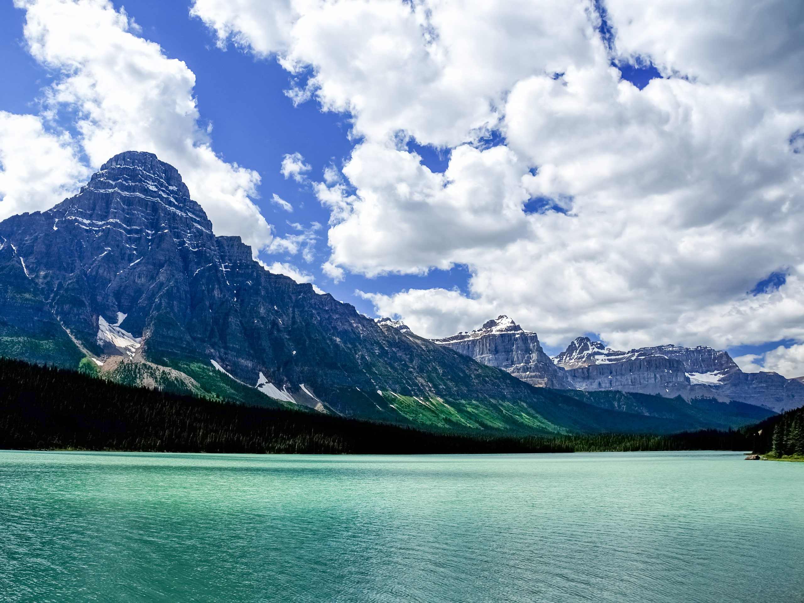 Lake in the Canadian Rocky Mountains Banff National Park