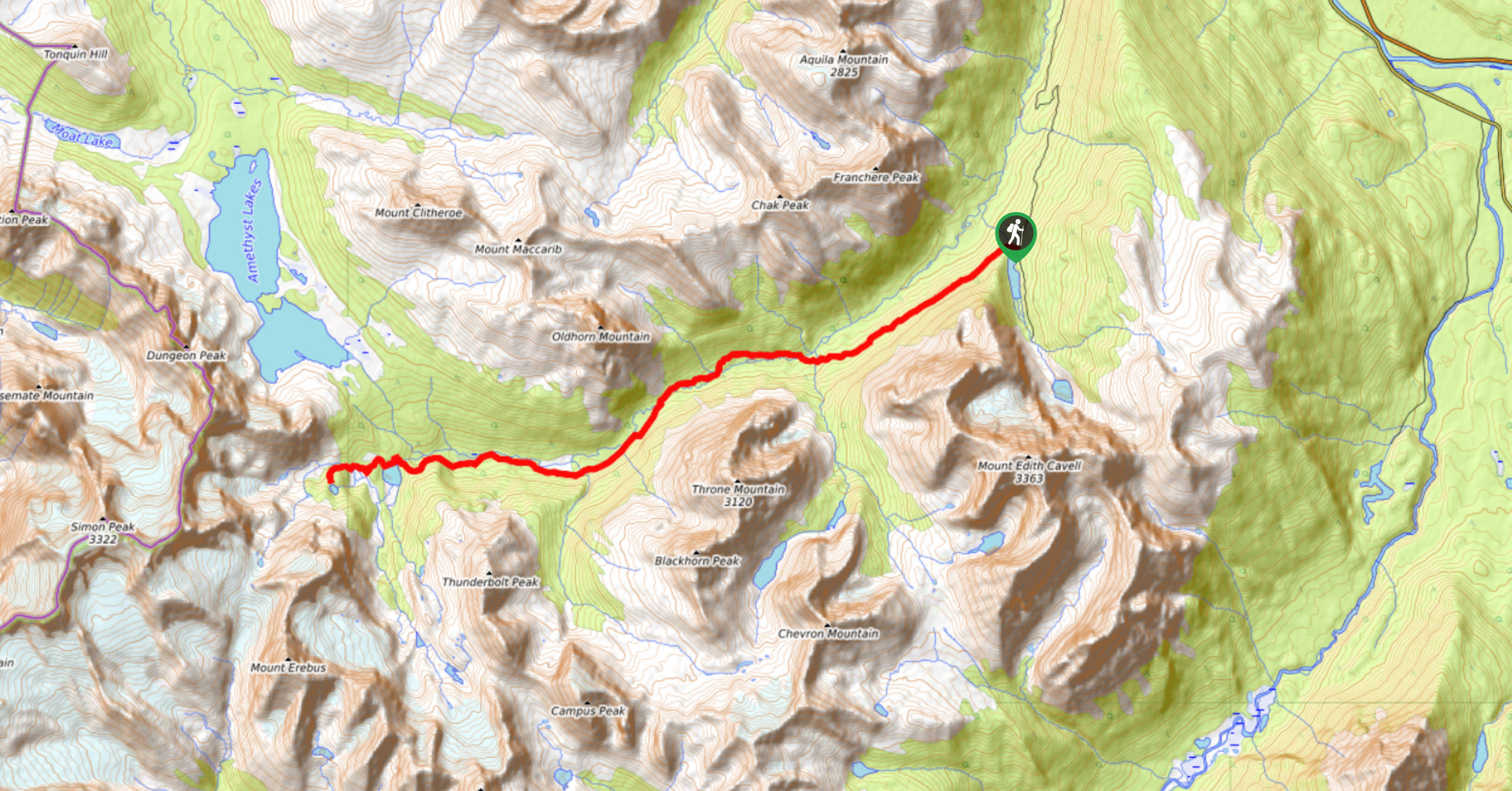Gibson Hut Trail-Map
