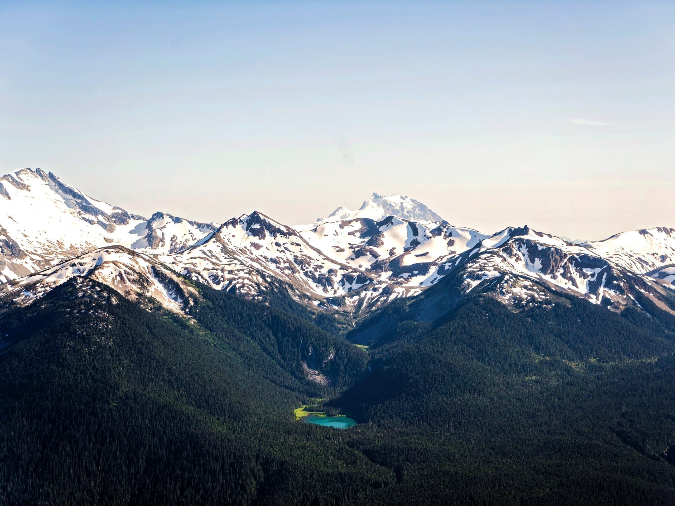 View of the blackcomb mountain