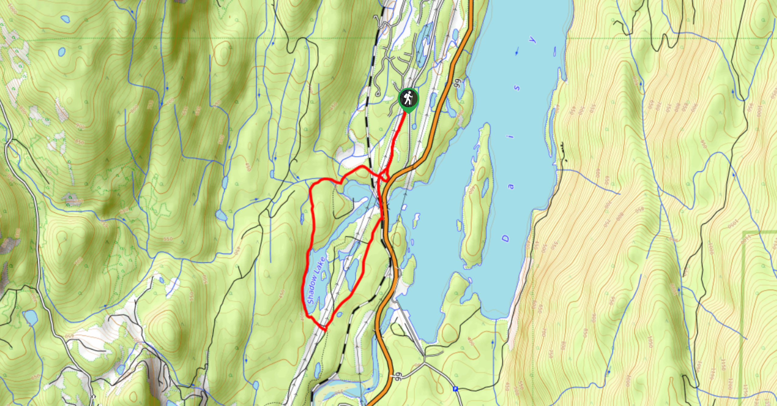 Shadow Lake Loop-Map