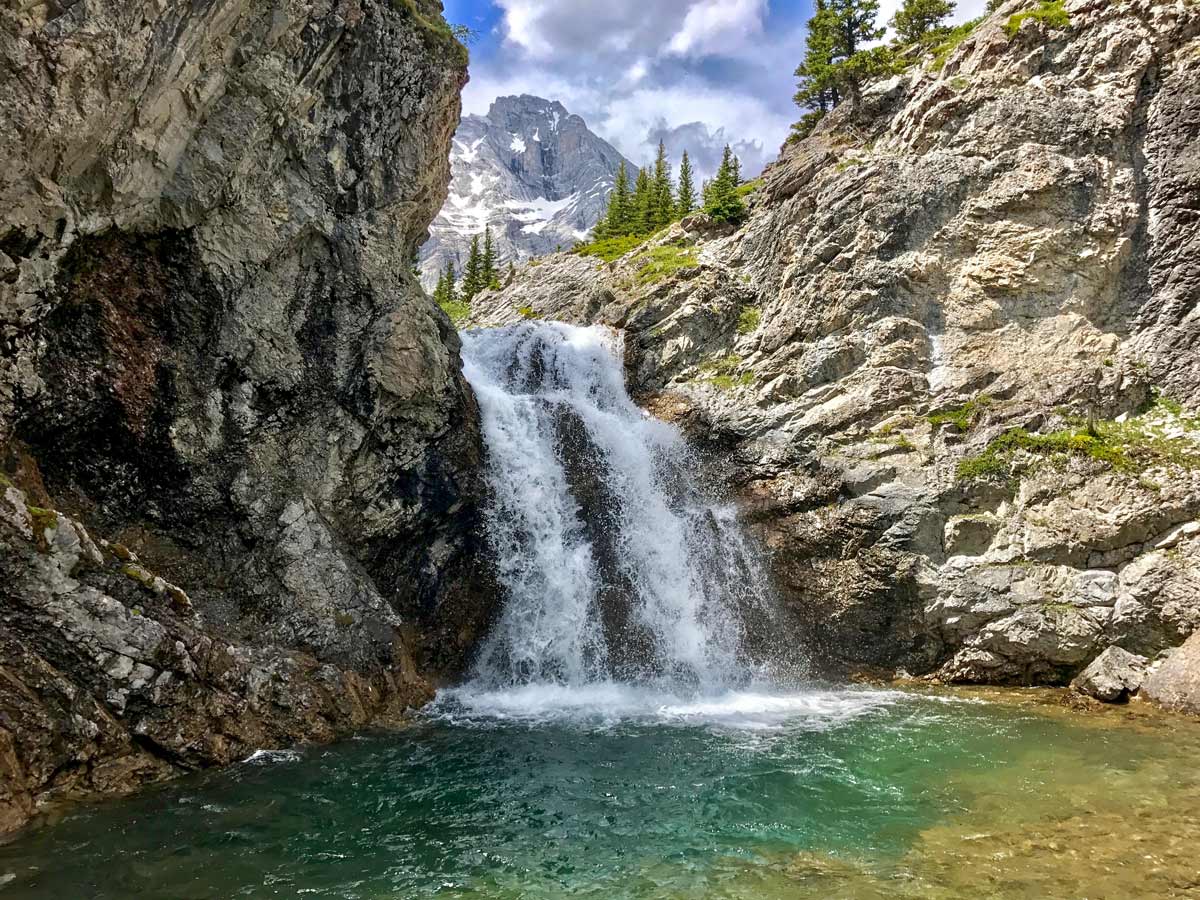 Elbow Lake waterfalls