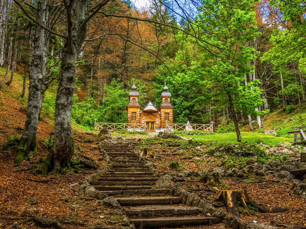 Russian chapel vrsic pass slovenia triglav national park