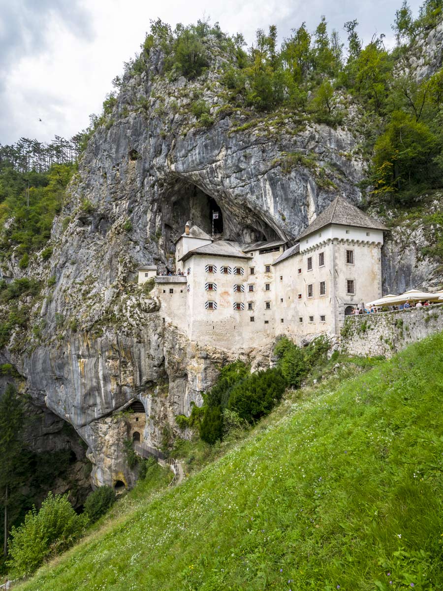 Predjama Castle built in caves Slovenia