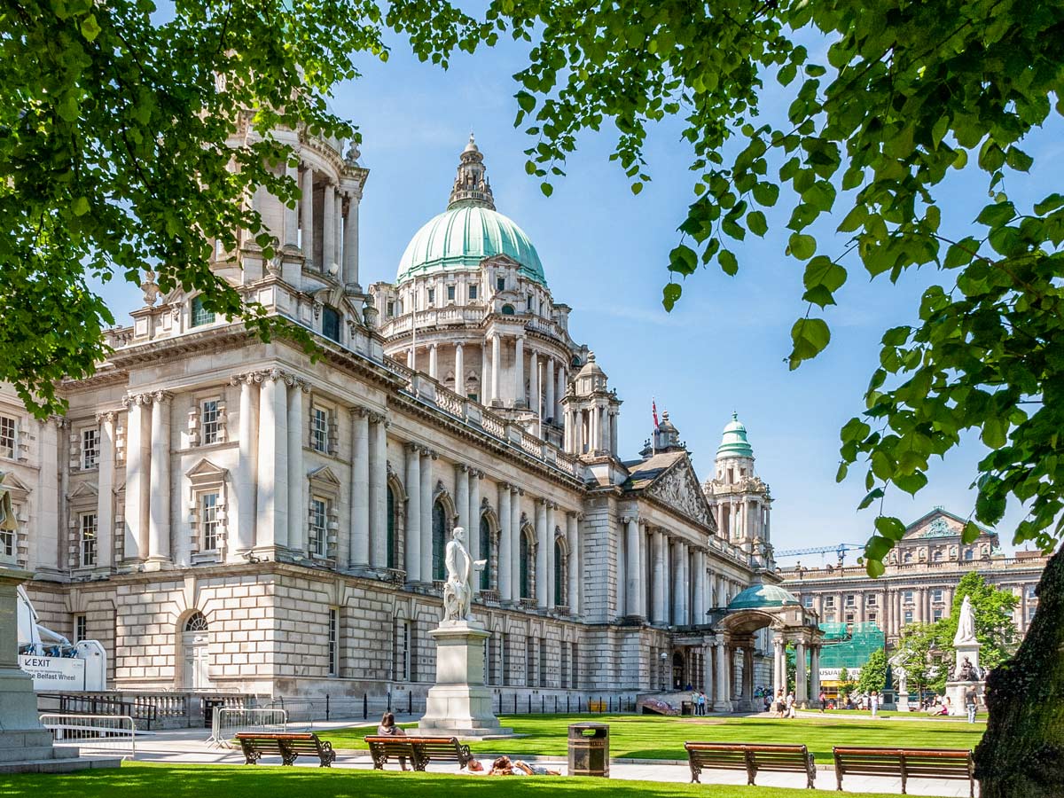 City Hall building in Belfast Northern Ireland