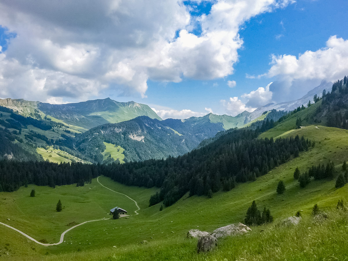 Bombardellaz beautiful view from carpark hiking in France