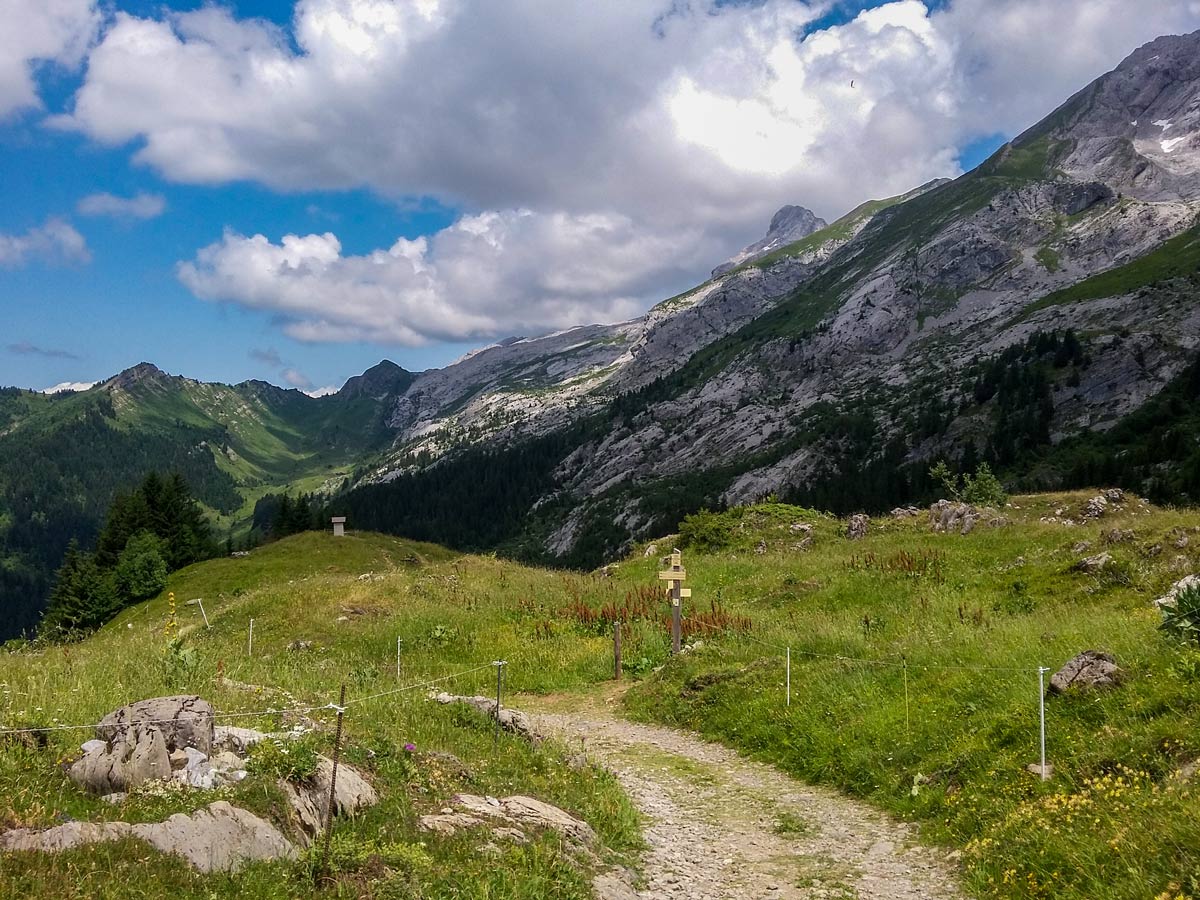 Bombardellaz distant shrine seen hiking in France